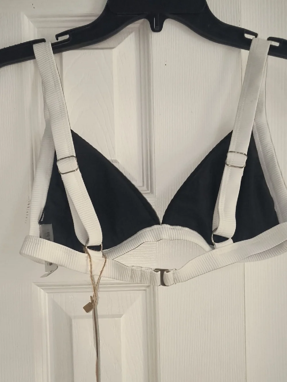 Berlook Contrast Trim Triangle Bikini Top Size S NWT